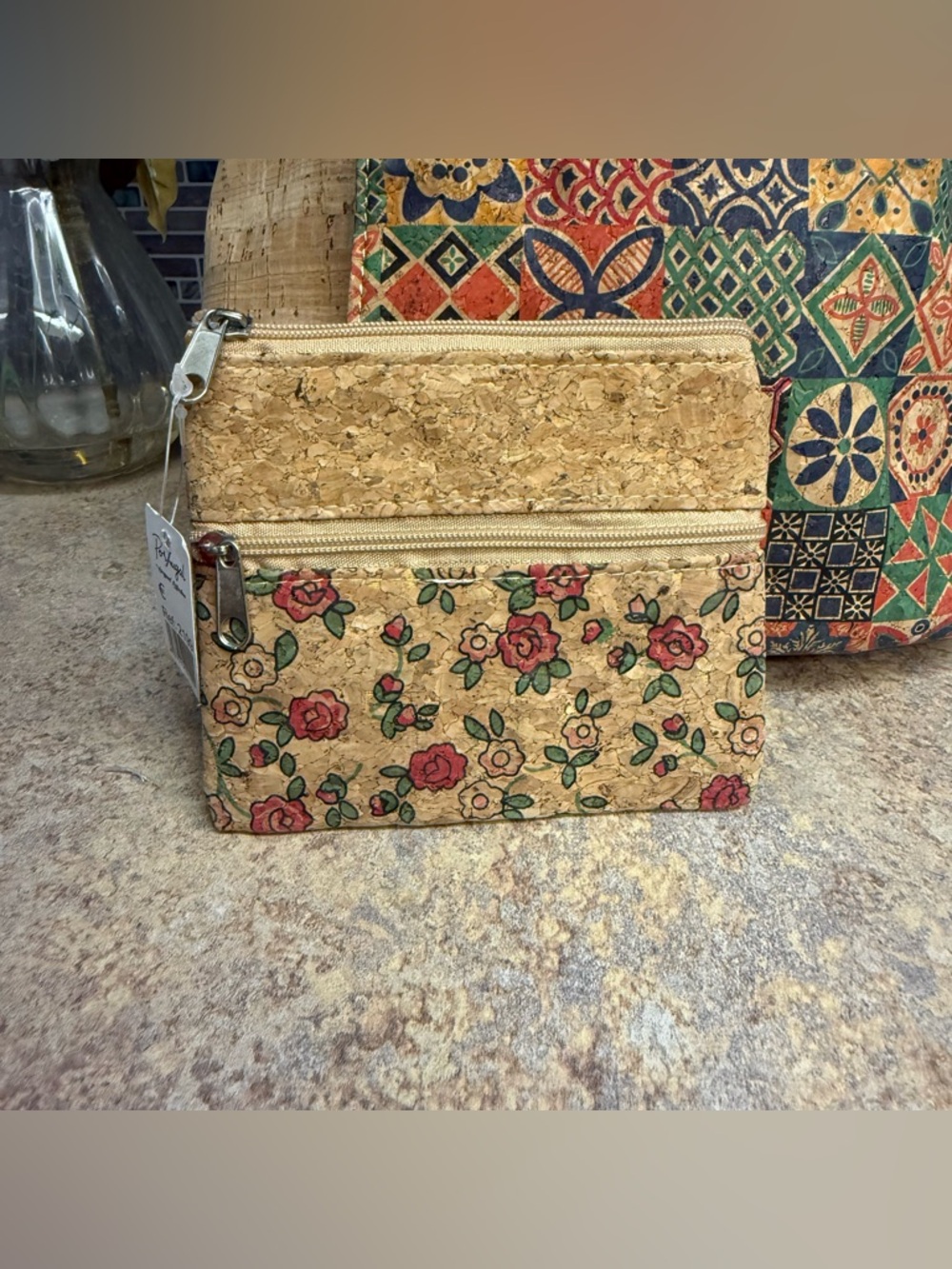 Portugal cork backpack and wallet - Picture 3 of 11
